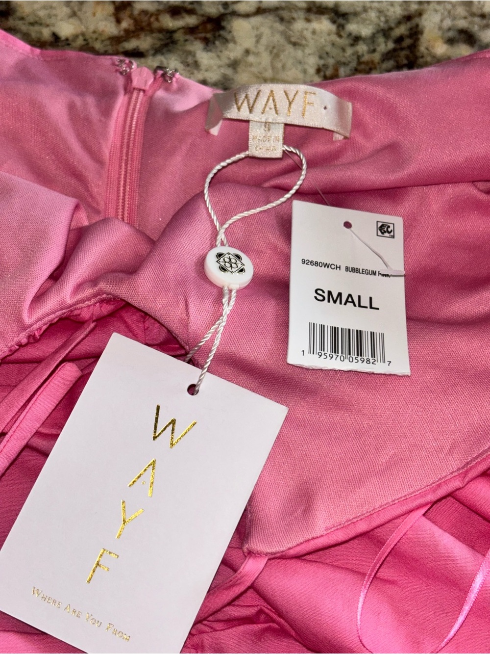 Wayf Pink Ruched Halter Mini Dress - Picture 6 of 6